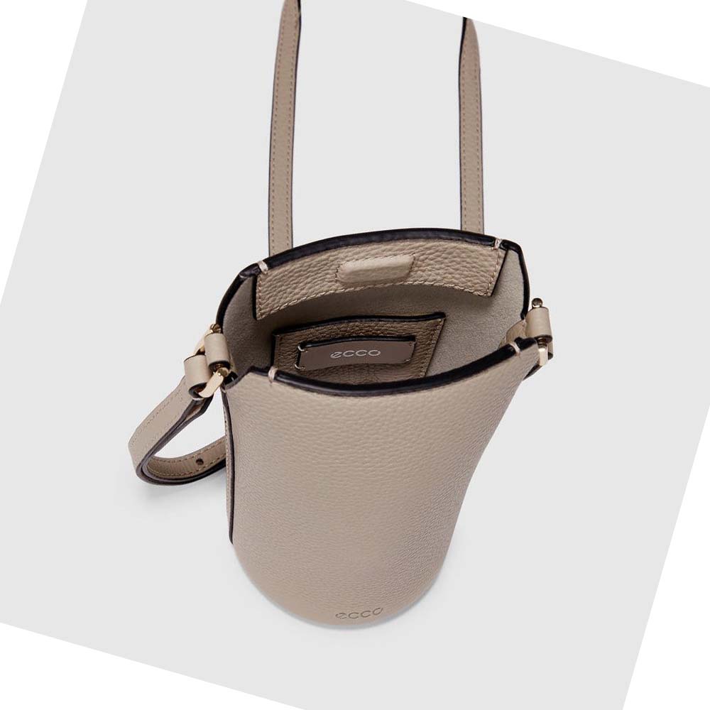 Women's Ecco Textureblock Pot Bags Brown | SG 294TCE